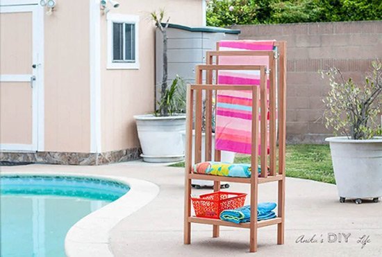 hot tub towel warmer outdoor